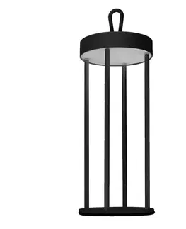 LED stolní lampy CENTURY LED venkovní stolní lampa ATHENA nabíjecí USB 3000K IP54 černá