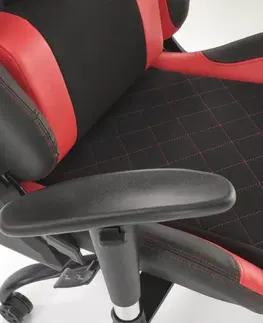 Kancelářské židle HALMAR Herní židle Drake červeno-černá