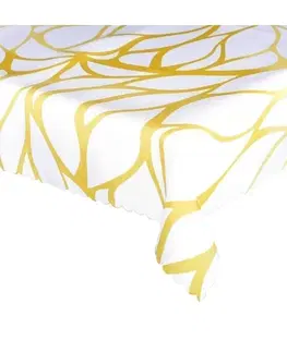 Ubrusy Forbyt, Ubrus s nešpinivou úpravou, Eline, žlutá 120 x 140cm