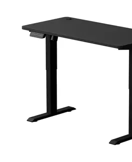 Myši  Výškově nastavitelný psací stůl LEVANO 120x60 cm černá 