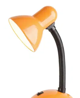 Stolní lampy do kanceláře Rabalux stolní lampa Dylan E27 1x MAX 40W oranžová 4171