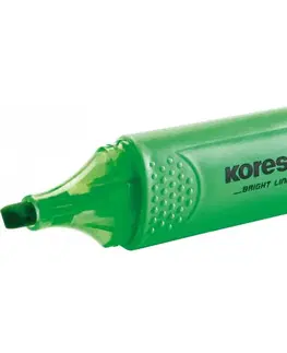 Hračky KORES - Zvýrazňovač KORES Bright liner zelený