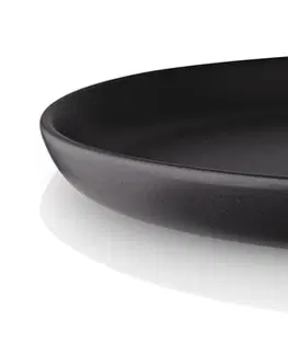 Talíře EVA SOLO Jídelní talíř se zaoblenými kraji 21 cm Nordic černý