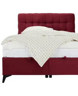 Manželské postele Kontinentální Postel Magic, 140x200cm,červená