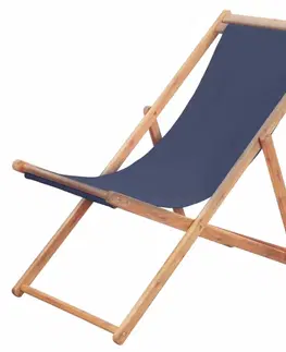 Zahradní křesla a židle Skládací plážová židle látková Červená