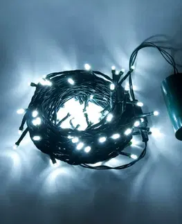 LED osvětlení na baterie DecoLED LED osvětlení na baterie - 10,2 m, 100 ledově bílých diod