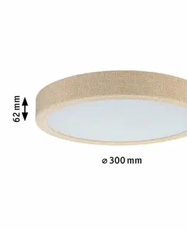 LED stropní svítidla PAULMANN LED Panel Cosara IP44 kruhové 300mm 15W 3000K béžová 710.52