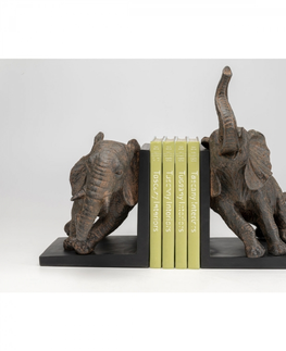 Zarážky na knihy KARE Design Zarážka na knihy Elephants 25cm - set 2 ks