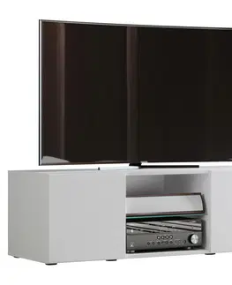 TV a audio stolky TV - skříňka Lowina Š: 115 Cm Bílá