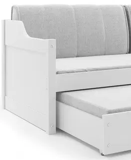 Dětské postele BMS Dětská postel s přistýlkou DAWID | bílá 80 x 190 cm Barva: Bílá