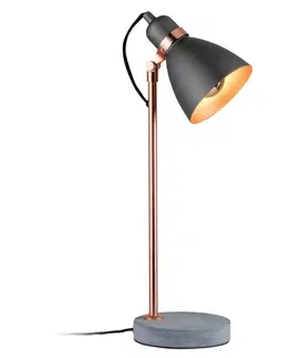 Stolní lampy kancelářské Paulmann Paulmann Orm stolní lampa s betonovou nohou