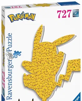 Hračky puzzle RAVENSBURGER - Pokémon Pikachu silueta 727 dílků