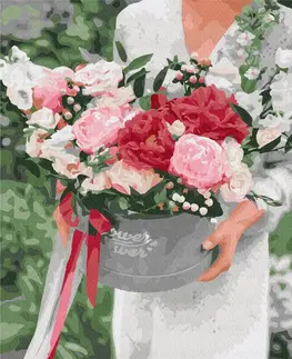Květy Malování podle čísel květiny v dárkovém balení
