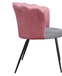 Židle Jídelní křeslo Růžová