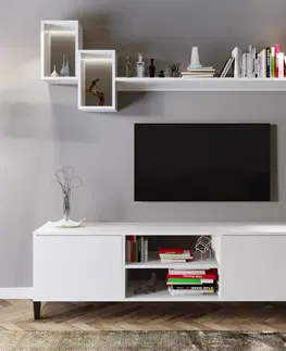 Obývací stěny a sestavy nábytku Televizní stěna L510 bílý