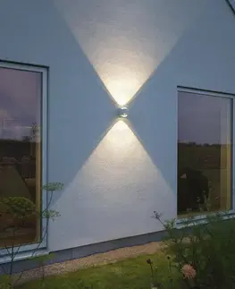 Venkovní nástěnná svítidla Konstsmide LED venkovní nástěnné světlo Bitonto 2 zdroje bílá
