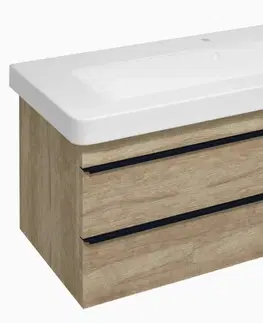 Koupelnový nábytek SAPHO SITIA umyvadlová skříňka 101,4x50x43,4cm, 2xzásuvka, dub alabma SI105-2222