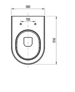 Záchody RAVAK Chrome Závěsné WC Uni Rim, bílá X01516