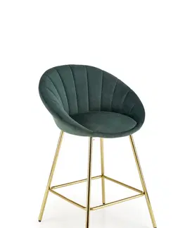 Barové židle HALMAR Barová židle H112 tmavě zelená