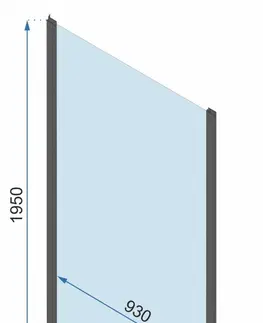 Sprchové zástěny REA/S Sprchový kout Rapid Slide Dveře: 150 x Sprchová zástěna: 100 KPL-09891