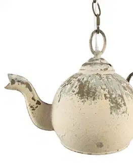 Svítidla Vintage závěsné světlo v designu čajové konvice Teapot - 37*20*26 cm Clayre & Eef 6LMP783