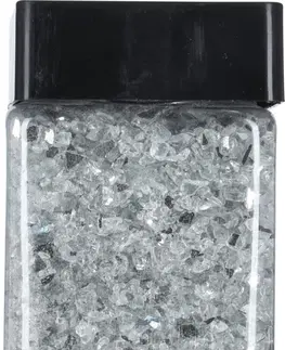 Mondex Skleněné dekorativní kamínky 550 ml stříbrné
