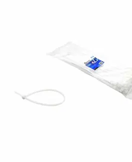 Aromaterapie Stahovací pásky bílé s UV filtrem, 185 x 4,8 mm, 100 ks