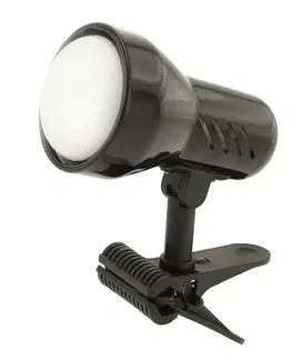 Lampičky Lampička s klipem Temar E27 velká černá