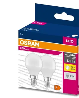 Žárovky Osram SADA 2x LED Žárovka P45 E14/4,9W/230V 3000K - Osram 