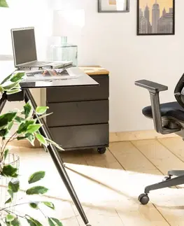 Kancelářská křesla LuxD Designová kancelářská židle Vaschel černá