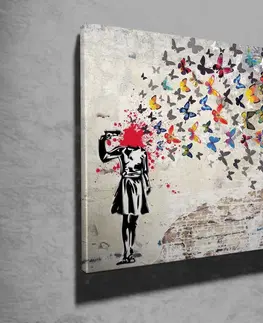 Obrazy Wallity Obraz na plátně Butterfly dead WY51 70x100 cm