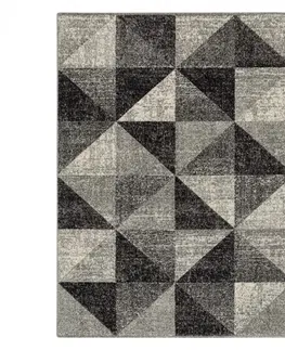 Koberce a koberečky Dywany Lusczow Kusový koberec FEEL Triangle šedý, velikost 200x290