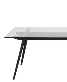 Jídelní stoly Dkton Jídelní stůl Neima 180 cm sklo
