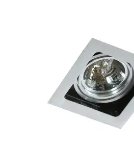 Bodovky do podhledu na 230V AZzardo SISTO podhledové svítidlo 1x ES111 max. 50W bez zdroje 19cm hranaté IP20, hliníkové