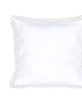 Dekorační polštáře Návlek na polštář, Bílá elegance, bílý, 40 x 40 cm