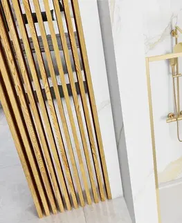 Sprchové kouty Posuvné sprchové dveře Rea Rapid 130 zlaté
