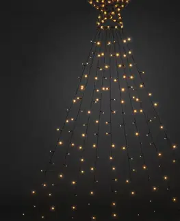 Vánoční světelné závěsy Konstsmide Christmas LED světelný závěs triangl s hvězdou