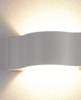 Venkovní nástěnná svítidla Lucande Venkovní nástěnné svítidlo LED Jace, bílé
