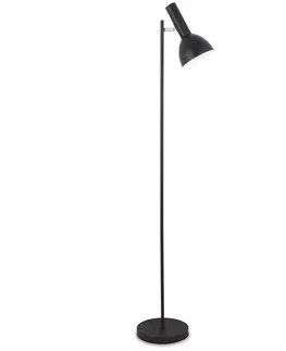 Stojací lampy se stínítkem Sessak Moderní stojací lampa Jack - pr. 160 x 325 x 1530 mm, 40 W, matná černá SE JACLM