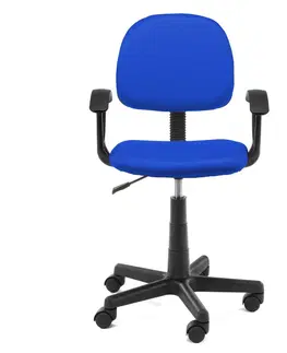 Dětské pokoje Ak furniture Dětská otočná židle FLOR modrá