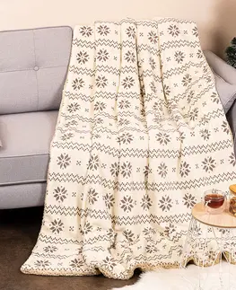 Přikrývky 4Home Beránková deka Nordic béžová, 150 x 200 cm