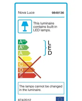 LED stropní svítidla NOVA LUCE stropní svítidlo NARVI černý hliník a akryl LED 36W 230V 3000K IP20 stmívatelné 9848136