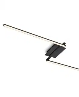 Designová stropní svítidla BRILONER LED stropní svítidlo, 143,6 cm, 12 W, černá BRILO 3500-015