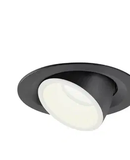 LED podhledová svítidla SLV BIG WHITE NUMINOS GIMBLE M zápustné stropní svítidlo černé/bílé 4000 K 20° 1005958