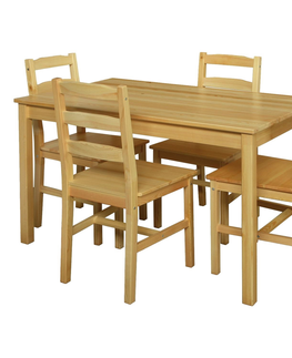 Jídelní stoly Jídelní stůl SAINT lakovaný, masiv borovice