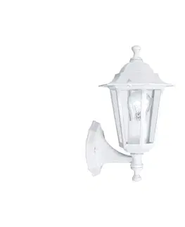 Zahradní lampy Eglo EGLO 22463 - Venkovní nástěnné svítidlo LATERNA 5 1xE27/60W bílá 