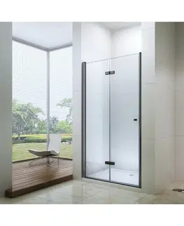 Sprchové kouty Sprchové dveře skládané MEXEN LIMA černé 90 cm