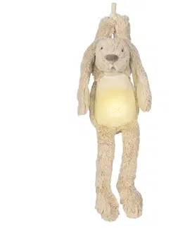 Hračky HAPPY HORSE - hudební králíček Richie se světýlkem - béžový 
velikost: 34 cm