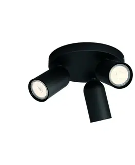 Moderní bodová svítidla Bodové svítidlo Philips Pongee 50583/30/PN černé 3x max.10W