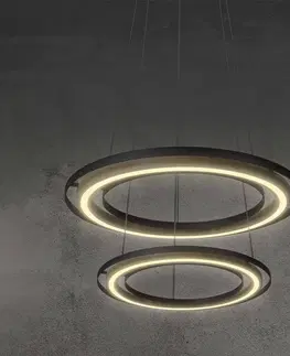 Závěsná světla NOWA GmbH LED závěsné světlo Rilas kruhová stínidla 2 zdroje